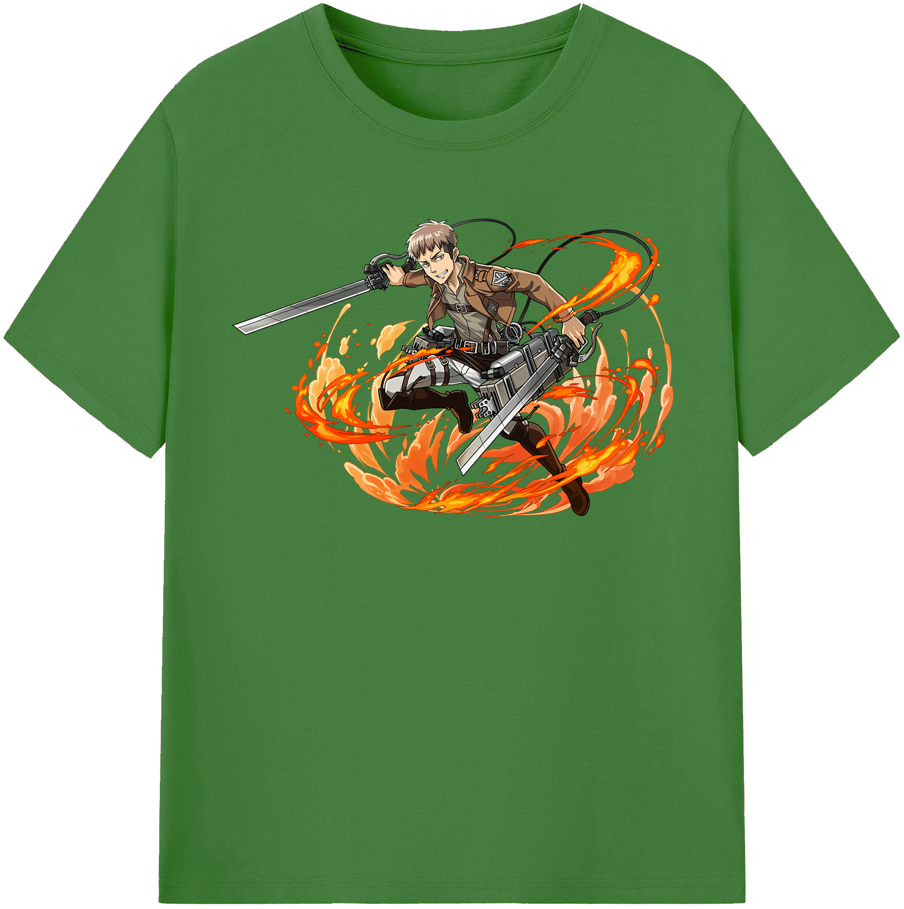 （画像用） 進撃の巨人 ジャン・キルシュタイン Attack on Titan Jean Kirstein レディースカジュアルプリントTシャツ（綿100％）